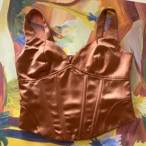 Jason Wu NWT bustier, coper color size XS